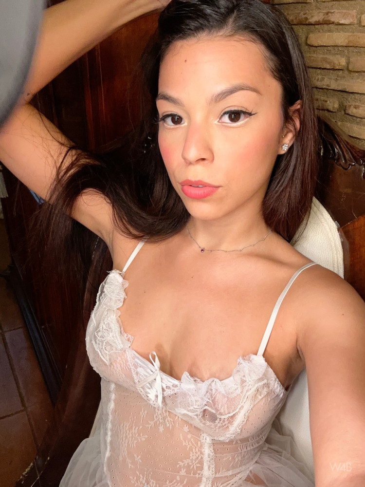 Sky Moon In See-through White Lingerie - #4