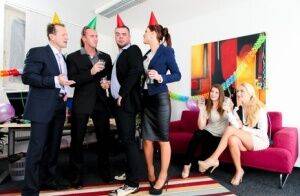 Birthday celebrations get out of hand when group sex fucking breaks out on picsofsex.com