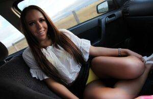 Aussie amateur Kiara Lee sucks and fucks a dick while inside a vehicle on picsofsex.com