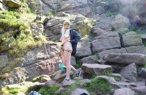 Blonde amateur Barby Slut sucks on a cock after a day of rock climbing on picsofsex.com