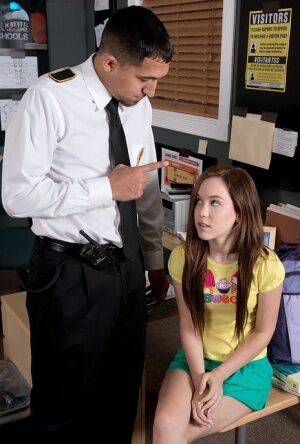 Young Trinity Rae fucks the station officer to get herself out of trouble on picsofsex.com