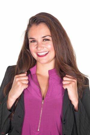 Secretary Allie Haze strips off business attire to pose in nylons and heels on picsofsex.com