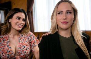 Carter Cruise and Vanessa Veracruz have lesbian sex during a home invasion on picsofsex.com