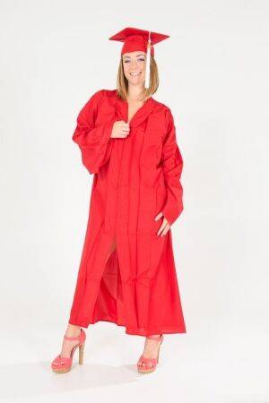 Solo model Sierra Sanders dons a mortar board and gown after stripping naked on picsofsex.com