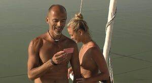 Blonde girls and their boyfriends have a foursome fuck while on a boat on picsofsex.com