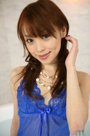 Cute Japanese girl Miina Yoshihara models non nude in sheer lingerie - Japan on picsofsex.com