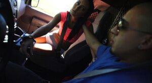 Dark haired teen Sabrina Banks is forced into BDSM sex after car troubles on picsofsex.com