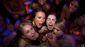 Party girls Natalie Lust & Callie Calypso have group sex in club with gfs on picsofsex.com