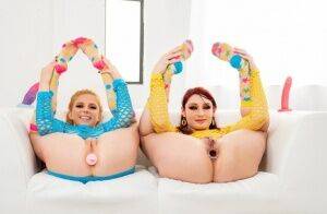 The redheads Penny Pax and her friend Violet Monroe want to have fun and they on picsofsex.com