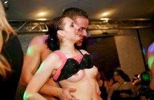 Fuzzy amateurs getting dirty at the wild party in the night club on picsofsex.com