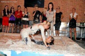 Tempting ladies spend some good time having wild and messy catfight on picsofsex.com