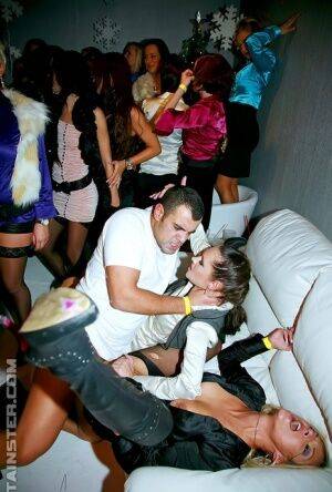 Lustful party fashionistas have some pussy licking and cock fucking fun on picsofsex.com