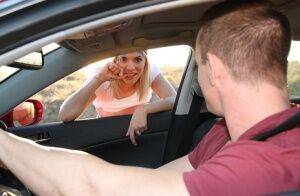 Teenage hitchhiker Lia Lor is up to pay for a lift with her sweet pussy on picsofsex.com