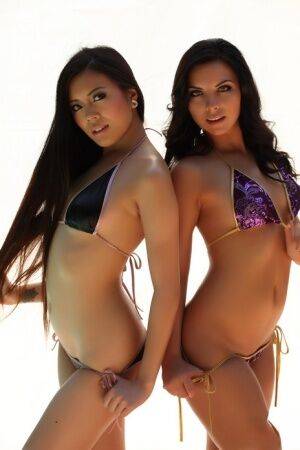 Perfect Alluring Vixen babes Chelsea C and Ashlin are getting friendly in on picsofsex.com