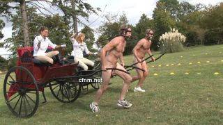 The countess holds her annual naked male chariot race on her grand estate on picsofsex.com