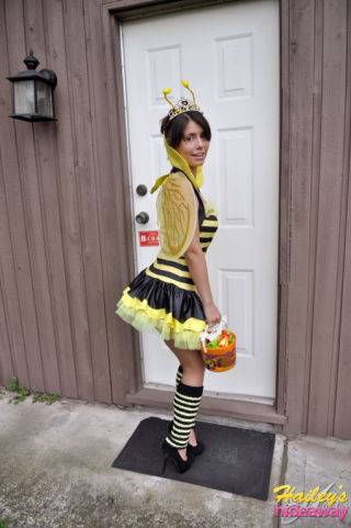 Cute teen in costume on picsofsex.com