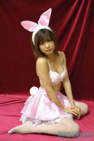 Sexy japanese rika hayama in bunny costume giving head - Japan on picsofsex.com