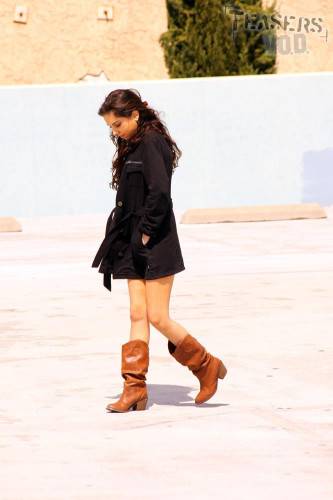 Baked Brunette Trinity St Clair In Leather Boots Exposes Her Naughty Parts In The Street on picsofsex.com