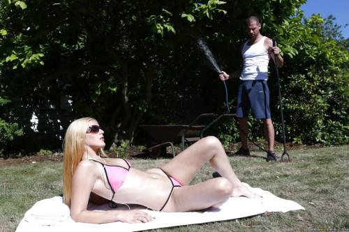 Hot hungarian blond young Mira Sunset in bikini fucked in the ass after good suck outdoor - Hungary on picsofsex.com