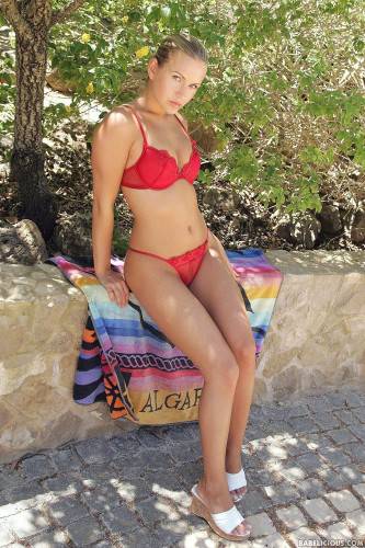 Tall And Slim Lass Heather Lightspeed Taking Her Red Bikini Off And Exposing Unclad Goodies Outdoor. on picsofsex.com