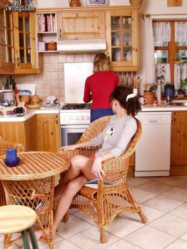 Sandra And Her Girlfriend Have Breakfast In The Kitchen Eating Each Other Pussies. on picsofsex.com