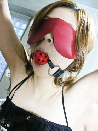 Asian Fetish Freak Rika Aina Gets Bound, Gagged, Blindfolded And Abused In Nasty Group Sex on picsofsex.com