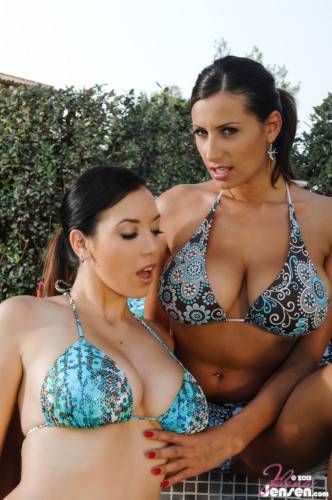 Lesbian Busty Babes Jelena Jensen And Sensual Jane Are Showing Off On A Sunny Day. on picsofsex.com