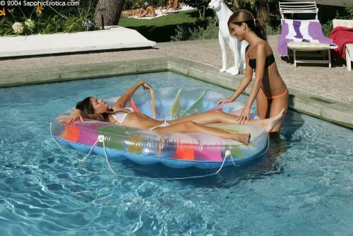 Wet Bikini Girls Jackie Sapphic And Lucy Lee Have Fun Licking Each Others Asses In The Sun on picsofsex.com