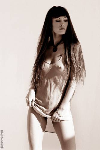 Slim Long Haired Asian Model Jade Hsu Introduces Herself In These Beautiful Black And White Images on picsofsex.com