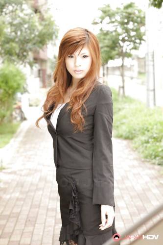 Sultry japanese red-haired Rina Kikukawa in softcore gallery - Japan on picsofsex.com