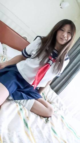 Cute Asian Teen Yukari Javhd Wears A Schoolgirl Uniform And Has Fun With Sex Toys & Masturbation on picsofsex.com