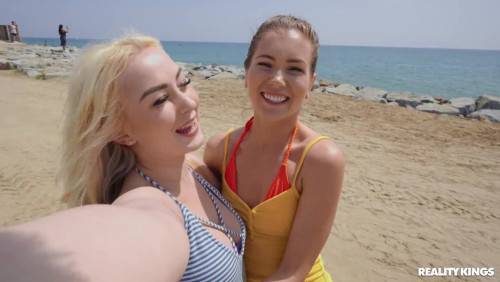 Lisi Kitty And Mary Rock Make Love On The Beach on picsofsex.com