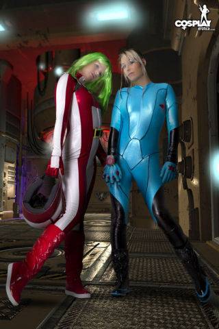 Metroid cosplay with sandy bell on picsofsex.com