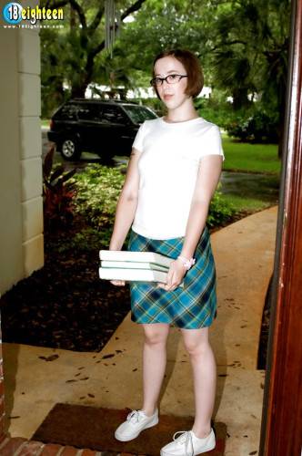 Very attractive young Jenny Alexander in skirt rammed by dick on picsofsex.com