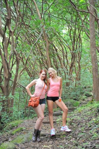 Lena Nicole And Her Sweet Girlfriend Melody Jordan Go To The Woods And Play With Their Slits There - Jordan on picsofsex.com