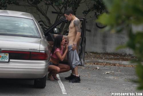 Guy Is Heavily Penetrating The Frisky Teen Iwy Winters Right Near The Car on picsofsex.com