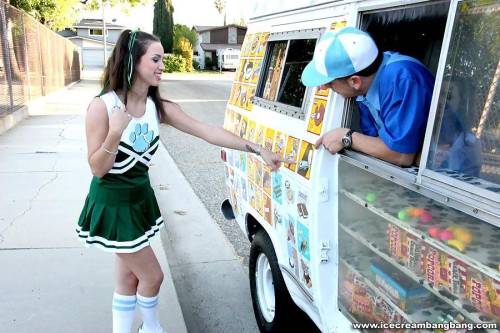 Nasty Cheerleader Courtney James Gets Filled With Long Cock In The Ice Cream Van on picsofsex.com