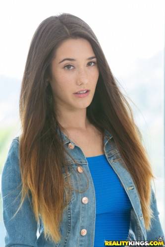 Facinating american brunette cutie Eva Lovia exposing big boobies and hot butt - Usa on picsofsex.com