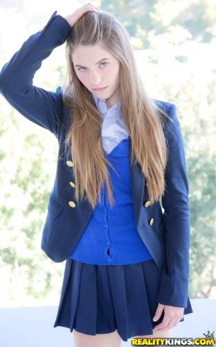 Hot american teen Alice March in fancy skirt suck huge cock and fucked hard - Usa on picsofsex.com