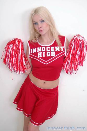 Blonde Cutie Kylee Reese Takes Off Her Red Cheerleader Uniform Then Gets Banged By Four Eyed Teacher on picsofsex.com