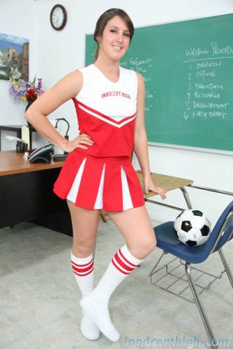 Slutty Cheerleader Bailey Lane In Red And White Uniform Gets Fucked In The Classroom on picsofsex.com