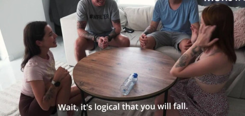 Horny teenagers play spin the bottle on picsofsex.com